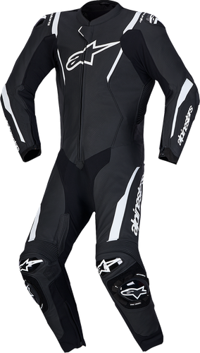 ALPINESTARS Missile v3 1-Piece Leather Suit - Black/White - US 38 / EU 48 3150127-12-48
