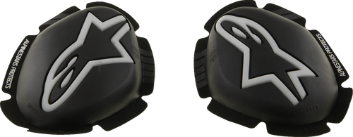 ALPINESTARS GP Plus Knee Sliders - Black/White 6400226-12