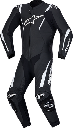 ALPINESTARS Missile v3 1-Piece Leather Suit - Black/White - US 48 / EU 58 3150127-12-58