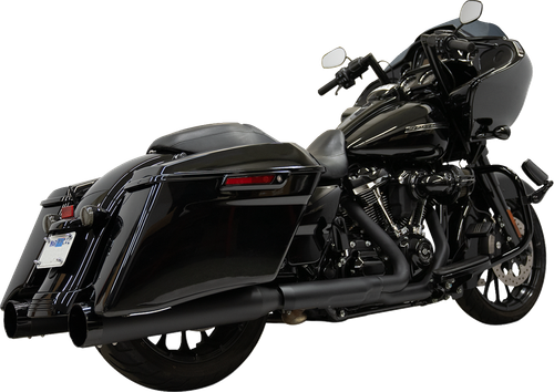 BASSANI XHAUST 4-1/2" Slip-On Mufflers - Black 1F745B