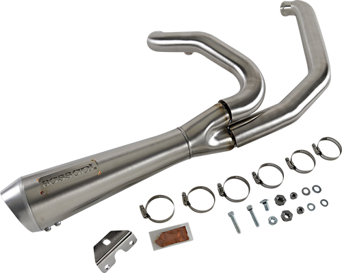 BASSANI XHAUST Short 2:1 Exhaust for FL - Stainless Steel 1F42SS
