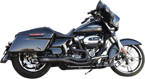 BASSANI XHAUST 2:1 Exhaust - Black 1F68B