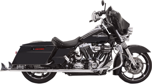 BASSANI XHAUST Fishtail Slip-On Mufflers - Chrome - with Baffle - 36" - 95-'16 Touring 1F27E36
