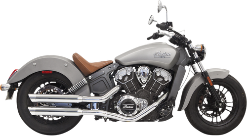 BASSANI XHAUST Classic Slip-On Mufflers - 3" - Chrome - Scout 8S17SC