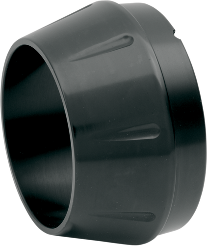 BASSANI XHAUST End Cap w/1/2" Lip - Black/Powder-Coated - Short Megaphone ENDCAP-SMB