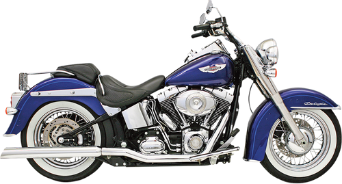 BASSANI XHAUST Power Curve True-Dual Crossover Header Pipes - '86-'06 Softail SFT-211