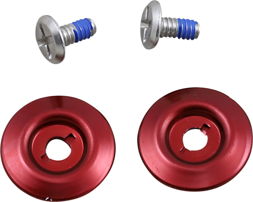 BILTWELL Gen 2 Hardware Kit - SS Screw - Red Baseplate 0034-150-70
