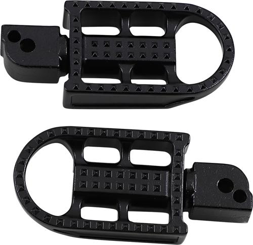 BILTWELL Mushman Foot Pegs - Standard - Black Electroplated 7002-201-04