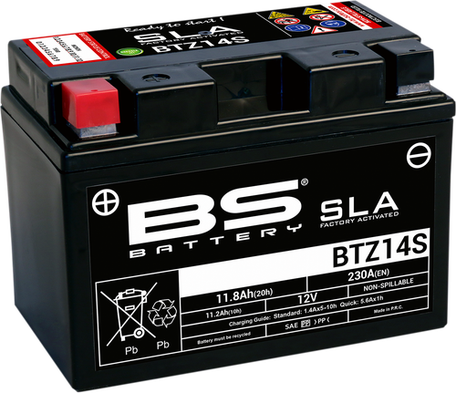 BS BATTERY Battery - BTZ14S (YTZ) 300638-1