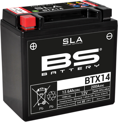 BS BATTERY Battery - BTX14 (YTX) 300681
