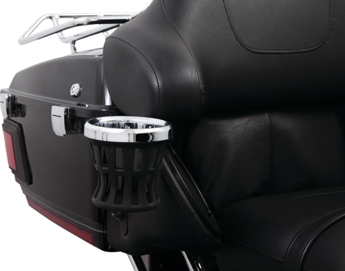 CIRO Gen 2 Drink Holder - Chrome - Passenger - Black Mount 55421