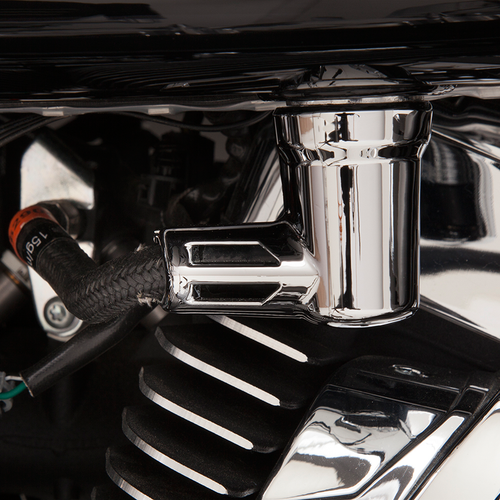 CIRO Fuel Line Fitting Cover - Chrome - Touring/Trike 73025