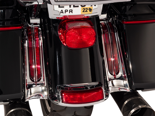 CIRO Filler Panel Light - Red Lens - Red LEDs - Chrome 40050