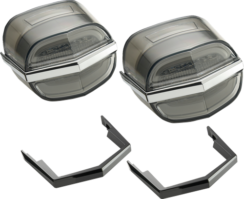 CIRO Taillights - Light Smoke Lens - Tri Glide 40933