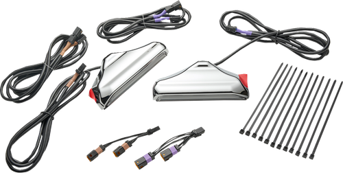 CIRO Fork Lights with Lightstrike Compatibility - Chrome - '24-'25 FLHX/FLHXU/FLTRX 42120