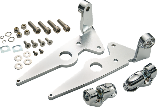 CIRO Highway Peg Mounts - Driver - Chrome - Indian 66200