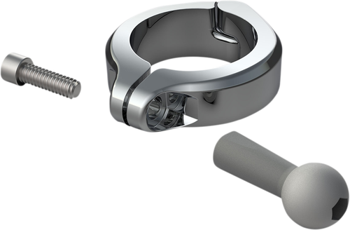 CIRO Aluminum Clamp Kit - Ball Mount - 1-1/2" Handlebars - Chrome 50134