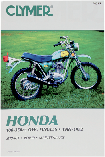 CLYMER Manual - Honda - 100-350 OHC Singles CM315