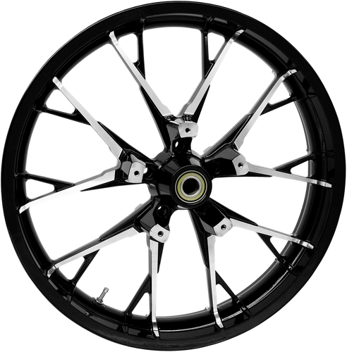 COASTAL MOTO Wheel - Marlin - Front - Dual Disc/with ABS - Black Cut - 21x3.5 3D-MAR213BCABST