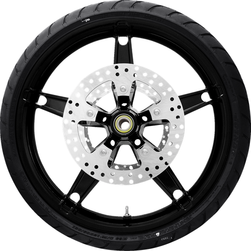 COASTAL MOTO Daytona Front Wheel - Black (21") | Rotor (11.8) | Dunlop AE Tire (130/60B21) PKG2-DAY213SB-ABST