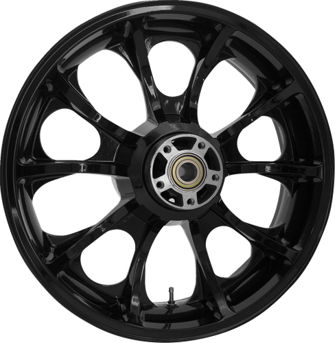 COASTAL MOTO Wheel - Largo 3D - Rear - Single Disc/with ABS - Black - 18x7 3D-LGO185SB-ABST