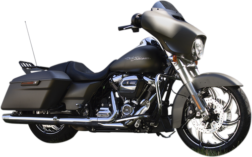 COASTAL MOTO Wheel - Fury - Front - Dual Disc/without ABS - Black Cut - 21x3.25 - FL 1502-FRY-213-BC