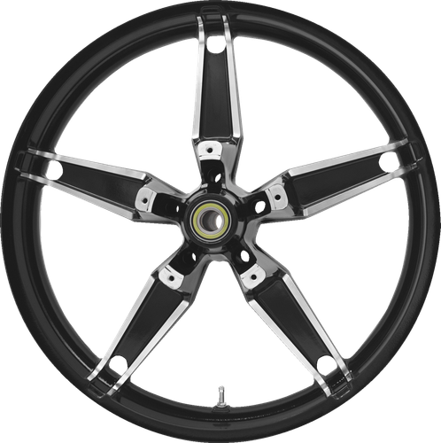 COASTAL MOTO Wheel - Daytona - Front - Dual Disc/without ABS - Black Cut - 21x3.5 3D-DAY213BC