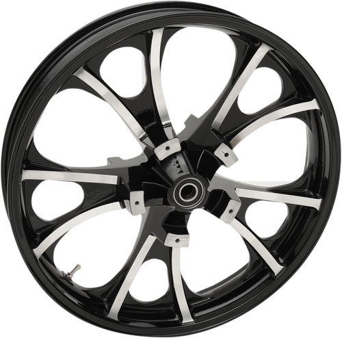 COASTAL MOTO Wheel - Largo 3D - Front - Dual Disc/with ABS - Black Cut - 21x3.5 3D-LGO213BCABST