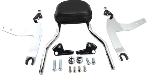 COBRA Backrest Kit - 14" - Chrome - Softail 602-2002