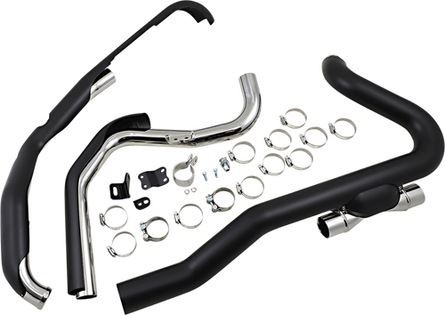 COBRA Powerport Trike Dual Headpipes - Raven Black 6256RB