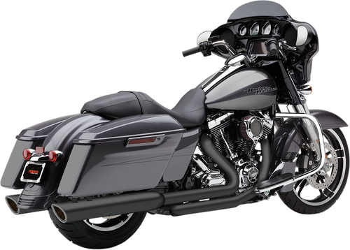 COBRA 909 Twin Slip-On Mufflers - FL - Raven Black 6108RB