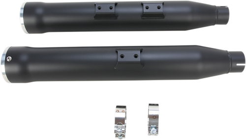 COBRA Slip-On Mufflers with Race Pro Tips - 3" - Black - '07-'17 FLSTF/FXSTD 6051B