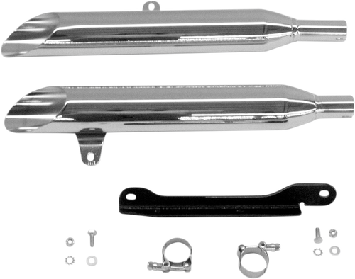 COBRA Complete Slip-On Mufflers - Slash-Cut - XV1600/1700 Road Star 2171SC