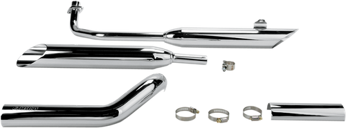 COBRA Complete Slip-On Mufflers - Slash-Cut - XVS650A V-Star 2164SC