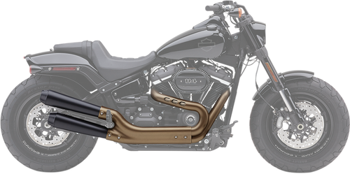 COBRA El Diablo Slip-On Mufflers - Raven Black - FXFB/S 6046B