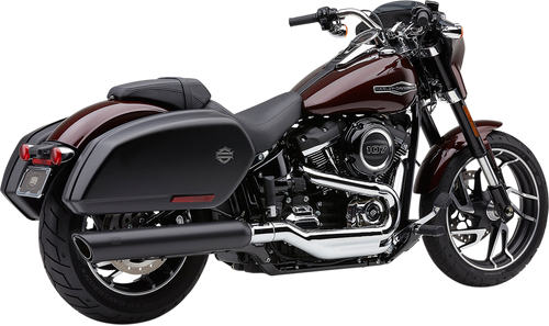 COBRA 909 Twins Slip-On Muffler - FLSB - Black 6520B
