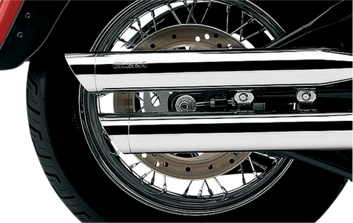 COBRA 3" Slip-On Mufflers - Chrome - FXST/B/C/S 6004