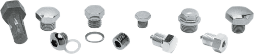 COLONY Drain Plug - Oil Tank with Gasket - Magnetic - Chrome 2296-1