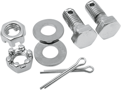 COLONY Hardware Kit - Rear Brake Caliper/Anchor Arm Bolts/Nuts/Washers/Pins - Chrome 9106-8