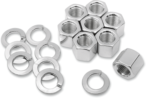 COLONY Hardware Kit - Cylinder Base Nuts - Chrome - '36-'77 Harley-Davidson 8104-16