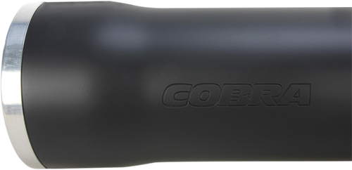 COBRA Slip-On Mufflers with Race Pro Tips - 3" - Black - '07-'17 FLSTN/FLSTSB/FLSS/FLSTFBS 6052B