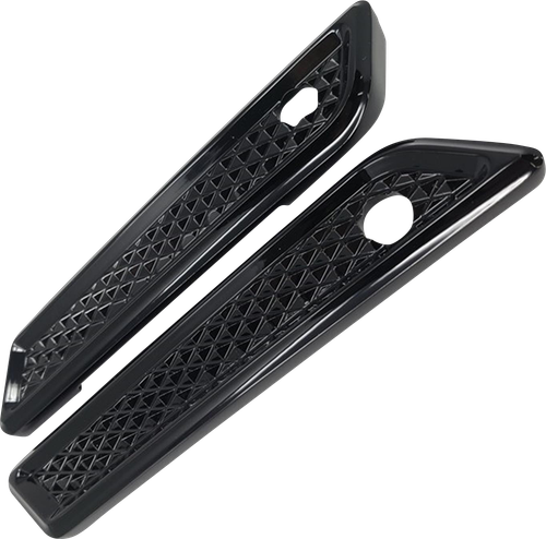 COVINGTONS Saddlebag Hinge Cover - Diamondback - Black C3010-B