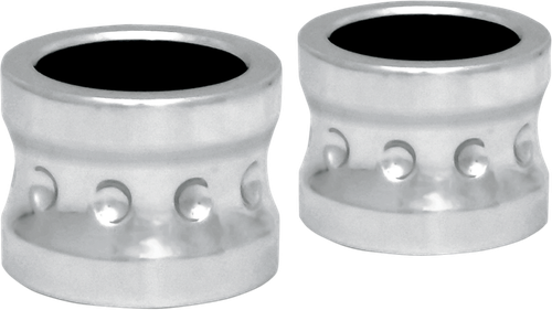 COVINGTONS Axle Spacers - Dimpled - Chrome - Non-ABS - Pair C0013-C