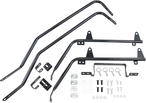 CYCLE VISIONS Saddlebag Mounts - Black - FL '18-'21 CV-7218