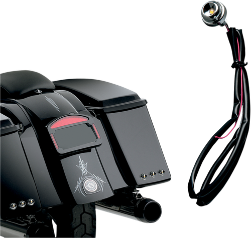 CYCLE VISIONS Lucifer Light - Chrome/Red CV-4540