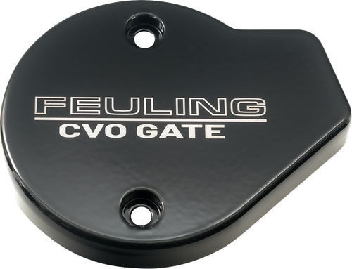 FEULING PARTS Cam Cover - Contrast Lasered CVO Gate Logo - Center Cooled - 2 Hole 9183