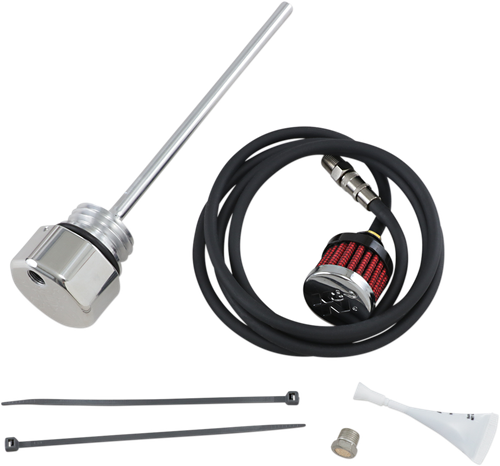 FEULING PARTS Vented Dipstick - Polished - M8 Touring/Trike 3087
