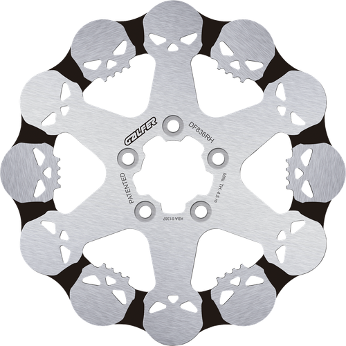 GALFER Brake Rotor - Fixed - Rear DF836RH