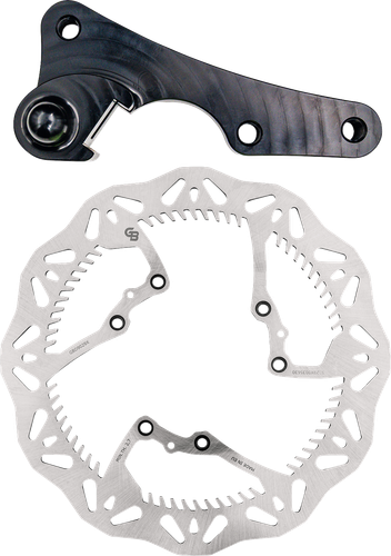 GBRAKES Brake Rotor Kit With Bracket - Solid Mount - 270 mm GBDOS213