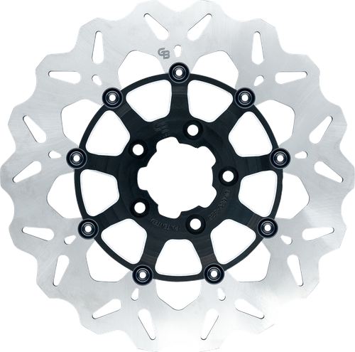 GBRAKES Wave® Brake Rotor - Front - 11-1/2" - Machined Black GBDU012